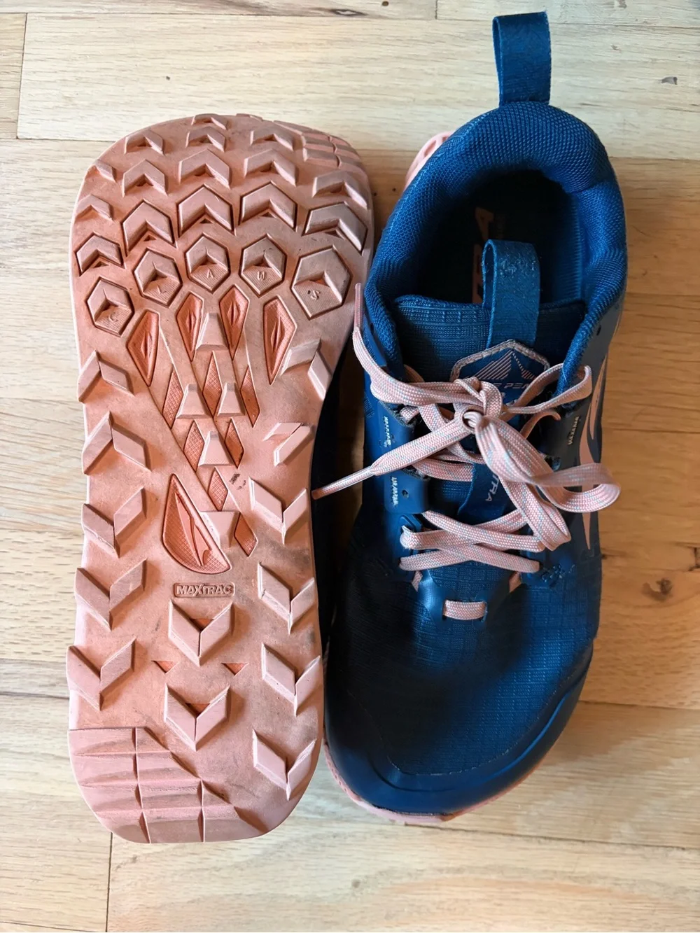 Altra Navy Athletic Shoes with Coral Accents